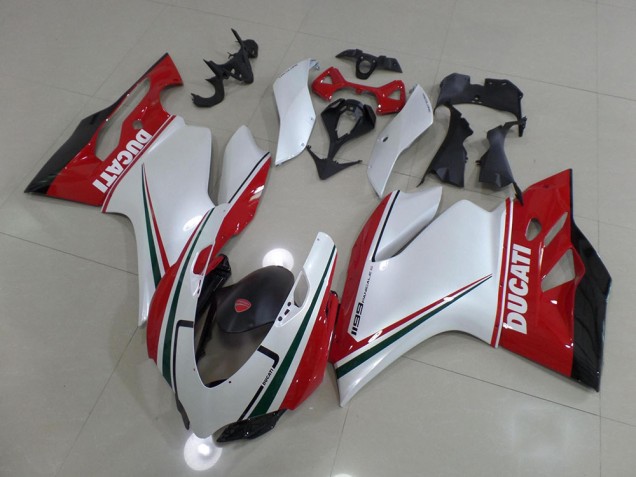 Abs Carenagem Moto Ducati 1199 2011-2014 - Branco Vermelho Abs Carenagem Moto Ducati 1199 2011-2014 - Branco Vermelho