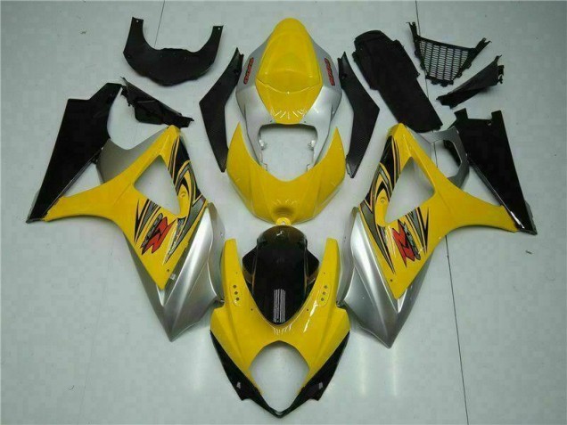Abs Kit Carenagem & Plásticos Moto GSXR 1000 K7 2007-2008 - Amarelo