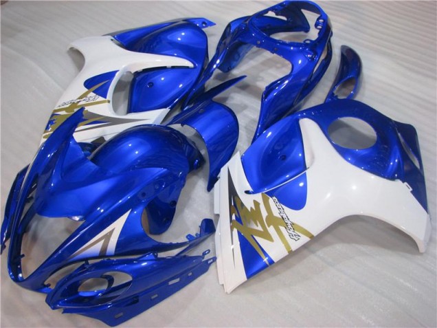 Abs Kit Carenagem & Plásticos Moto GSXR 1300 Hayabusa 2008-2019 - Azul Branco