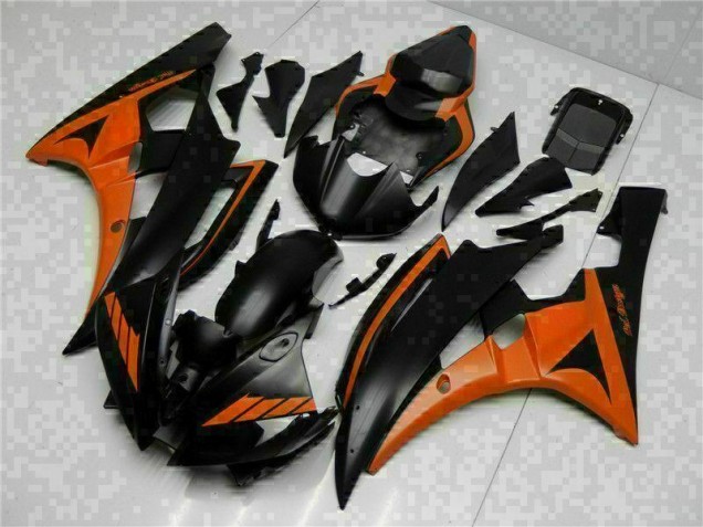 Abs Kit Carenagem & Plásticos Moto R6 2006-2007 - Laranja Preto
