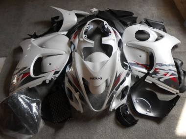 Abs Kit Completos Carenagem Moto GSXR 1300 Hayabusa 2008-2019 - Branco Preto
