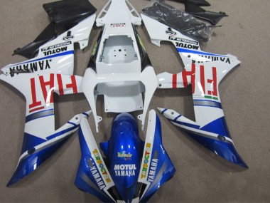 Abs Kit Completos Carenagem Moto R1 2002-2003 - Azul Branco Motul Fiat