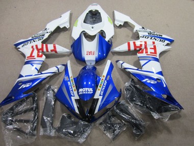 Abs Kit Completos Carenagem Moto R1 2004-2006 - Azul Branco Motul Fiat