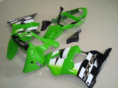 Abs Kit Completos Carenagem Moto ZX6R 2000-2002 - Verde Preto