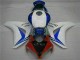 Abs Kits Carenagem Moto CBR 1000RR 2008-2011 - Branco Azul Abs Kits Carenagem Moto CBR 1000RR 2008-2011 - Branco Azul