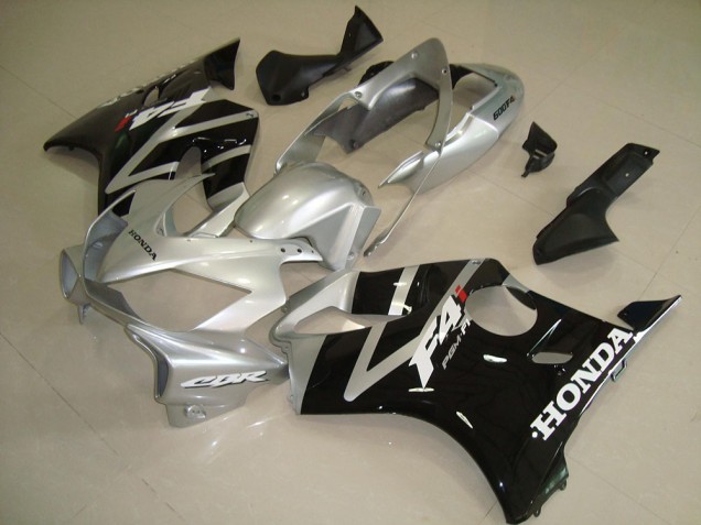 Abs Kits Carenagem Moto CBR 600 F4i 2004-2007 - Preto Prata Abs Kits Carenagem Moto CBR 600 F4i 2004-2007 - Preto Prata
