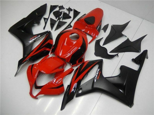 Abs Kits Carenagem Moto CBR 600RR 2007-2008 - Preto Vermelho