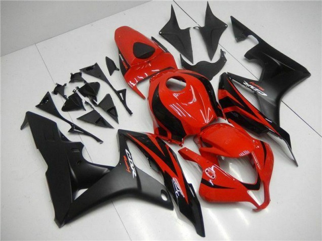 Abs Kits Carenagem Moto CBR 600RR 2007-2008 - Preto Vermelho