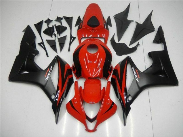 Abs Kits Carenagem Moto CBR 600RR 2007-2008 - Preto Vermelho