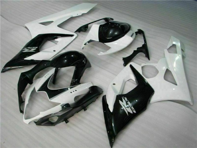 Abs Kits Carenagem Moto GSXR 1000 K5 2005-2006 - Branco Preto