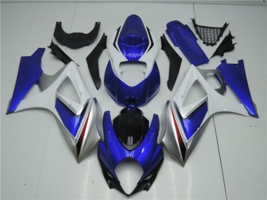 Abs Kits Carenagem Moto GSXR 1000 K7 2007-2008 - Azul Branco