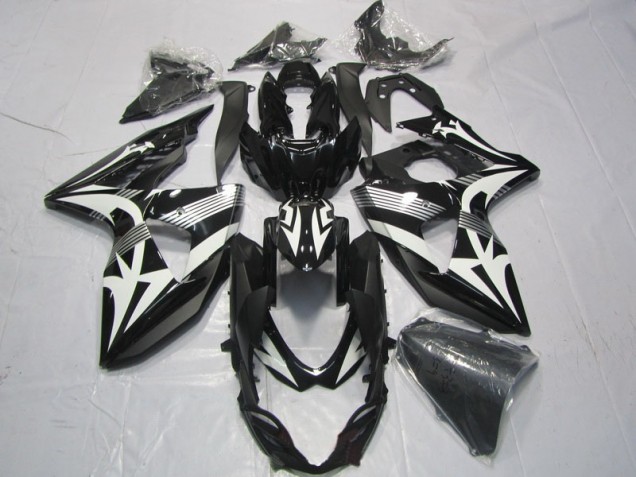 Abs Kits Carenagem Moto GSXR 1000 K9 2009-2016 - Preto Branco Abs Kits Carenagem Moto GSXR 1000 K9 2009-2016 - Preto Branco