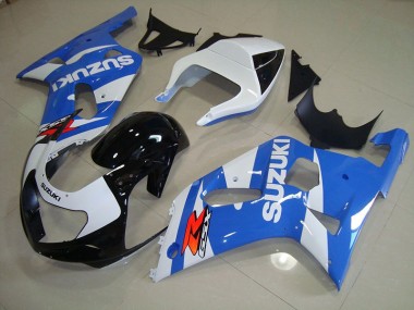 Abs Kits Carenagem Moto GSXR 750 K1 K2 K3 2001-2003 - Azul Branco