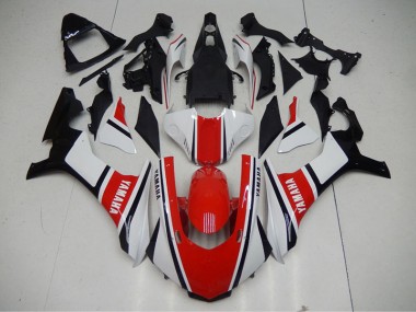Abs Kits Carenagem Moto R1 2015-2019 - Vermelho Branco