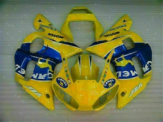 Abs Kits Carenagem Moto R6 1998-2002 - Amarelo Azul