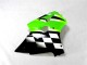 Abs Kits Carenagem Moto ZX6R 2000-2002 - Verde Preto Branco Abs Kits Carenagem Moto ZX6R 2000-2002 - Verde Preto Branco