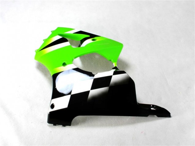Abs Kits Carenagem Moto ZX6R 2000-2002 - Verde Preto Branco Abs Kits Carenagem Moto ZX6R 2000-2002 - Verde Preto Branco