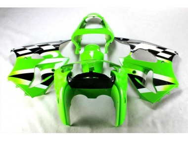 Abs Kits Carenagem Moto ZX6R 2000-2002 - Verde Preto Branco