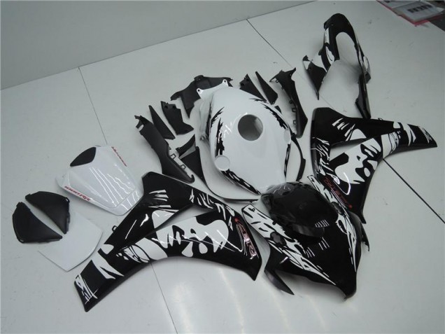 Abs Kits Completos Carenagem Moto CBR 1000RR 2008-2011 - Preto Branco Abs Kits Completos Carenagem Moto CBR 1000RR 2008-2011 - Preto Branco