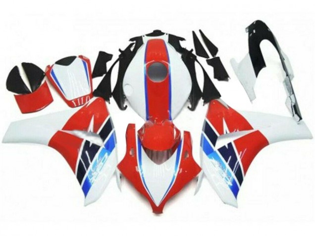 Abs Kits Completos Carenagem Moto CBR 1000RR 2008-2011 - Vermelho Branco