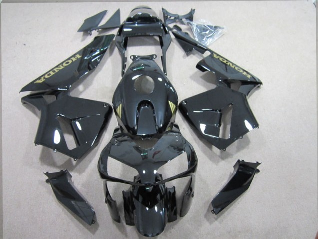 Abs Kits Completos Carenagem Moto CBR 600RR 2003-2004 - Preto Ouro Decalque Abs Kits Completos Carenagem Moto CBR 600RR 2003-2004 - Preto Ouro Decalque