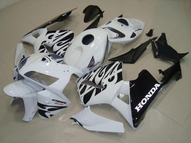 Abs Kits Completos Carenagem Moto CBR 600RR 2005-2006 - Branco Preto
