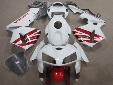 Abs Kits Completos Carenagem Moto CBR 600RR 2005-2006 - Branco Vermelho
