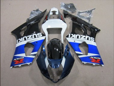Abs Kits Completos Carenagem Moto GSXR 1000 K3 2003-2004 - Azul Branco Decalque