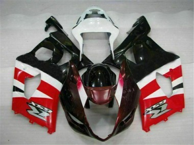 Abs Kits Completos Carenagem Moto GSXR 1000 K3 2003-2004 - Vermelho Preto