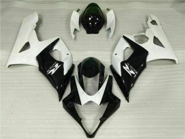 Abs Kits Completos Carenagem Moto GSXR 1000 K5 2005-2006 - Branco Preto