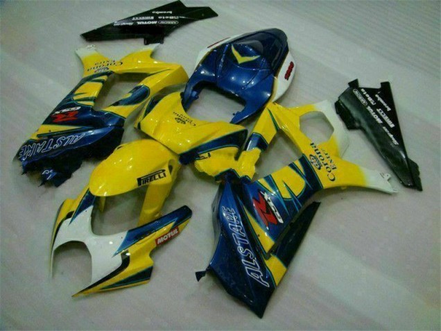 Abs Kits Completos Carenagem Moto GSXR 1000 K7 2007-2008 - Amarelo
