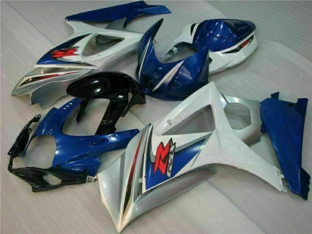 Abs Kits Completos Carenagem Moto GSXR 1000 K7 2007-2008 - Azul Branco