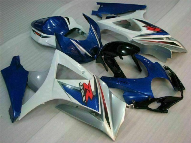 Abs Kits Completos Carenagem Moto GSXR 1000 K7 2007-2008 - Azul Branco