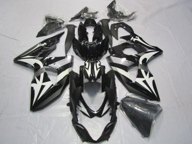 Abs Kits Completos Carenagem Moto GSXR 1000 K9 2009-2016 - Preto Branco