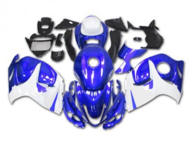 Abs Kits Completos Carenagem Moto GSXR 1300 Hayabusa 2008-2019 - Azul Branco