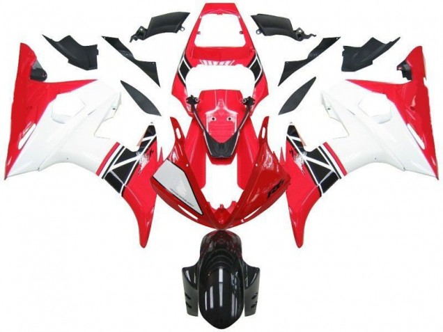 Abs Kits Completos Carenagem Moto R6 2003-2005 - Vermelho Branco Preto