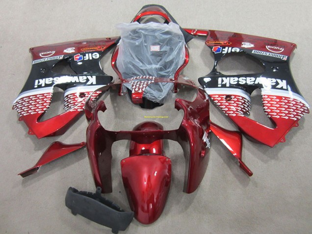 Abs Kits Completos Carenagem Moto ZX6R 2000-2002 - Vermelho