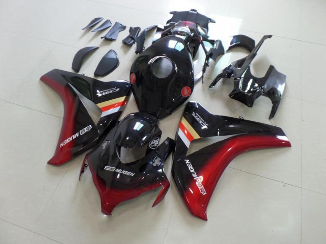 Abs Moto Plástico CBR 1000RR 2008-2011 - Preto Vermelho Mugen
