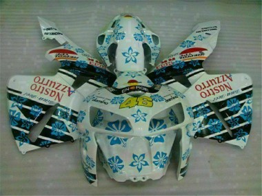 Abs Moto Plástico CBR 600RR 2005-2006 - Branco Azul Nastro Azzurro 46