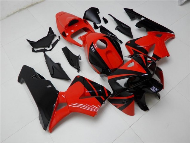 Abs Moto Plástico CBR 600RR 2005-2006 - Vermelho Preto Abs Moto Plástico CBR 600RR 2005-2006 - Vermelho Preto