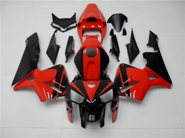 Abs Moto Plástico CBR 600RR 2005-2006 - Vermelho Preto