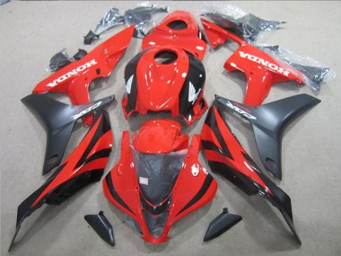 Abs Moto Plástico CBR 600RR 2007-2008 - Preto Vermelho