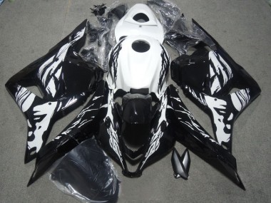 Abs Moto Plástico CBR 600RR 2009-2012 - Preto Branco