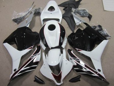 Abs Moto Plásticos CBR 600RR 2009-2012 - Preto Branco