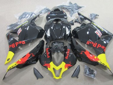 Abs Moto Plásticos CBR 600RR 2009-2012 - Preto Red Bull