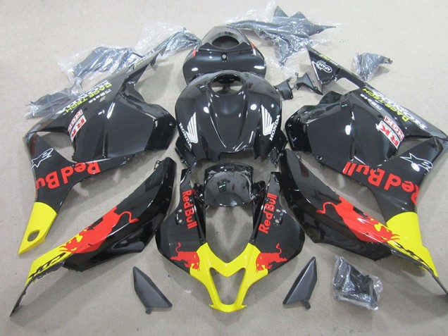 Abs Moto Plásticos CBR 600RR 2009-2012 - Preto Red Bull Abs Moto Plásticos CBR 600RR 2009-2012 - Preto Red Bull