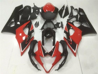 Abs Moto Plásticos GSXR 1000 K5 2005-2006 - Vermelho Preto