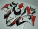 Abs Moto Plásticos GSXR 1000 K7 2007-2008 - Vermelho Branco