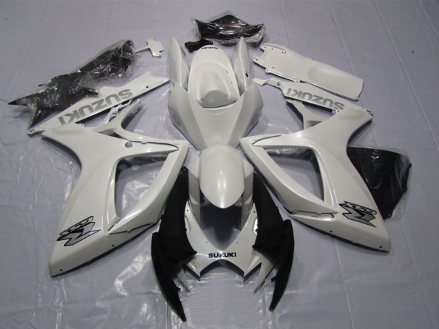 Abs Moto Plásticos GSXR 600 K6 2006-2007 - Branco Abs Moto Plásticos GSXR 600 K6 2006-2007 - Branco