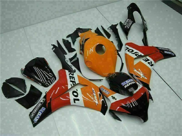 Abs Motocicleta Plástico CBR 1000RR 2008-2011 - Laranja Repsol Abs Motocicleta Plástico CBR 1000RR 2008-2011 - Laranja Repsol